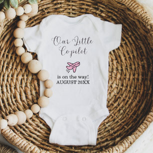 Schwangerschaft Baby Mädchen Rosa Flugzeug Kleiner Strampler