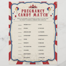 Schwangerschaft Candy Match [Thema Zirkus]