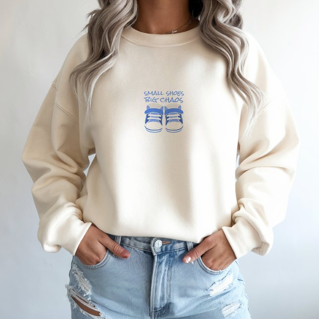 Schwangerschaft Erster Muttertag hellblaue Babysch Sweatshirt (Von Creator hochgeladen)