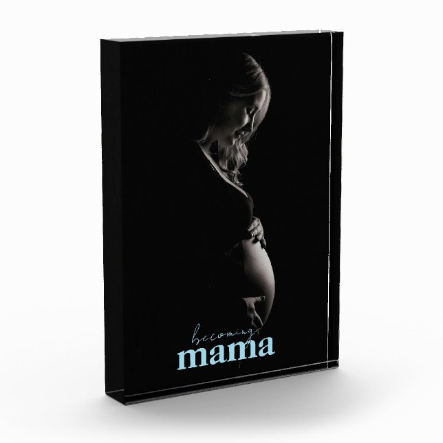 Schwangerschaft Foto Geschenk Moderne zu Mama Blue (Links)