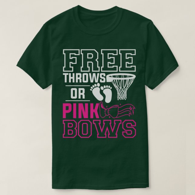 Schwangerschaft: Freie Throws oder rosa Bows Gesch T-Shirt (Design vorne)