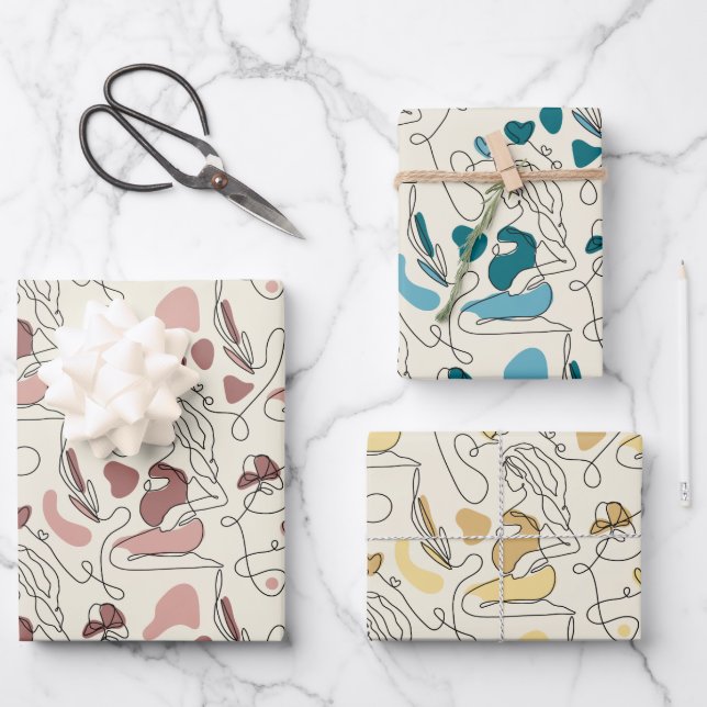 Schwangerschaft Geschenkpapier Set (Vorderseite)