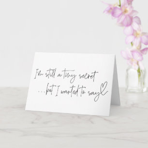 Schwangerschaft Neue Kinderoffenbarung für Familie Karte