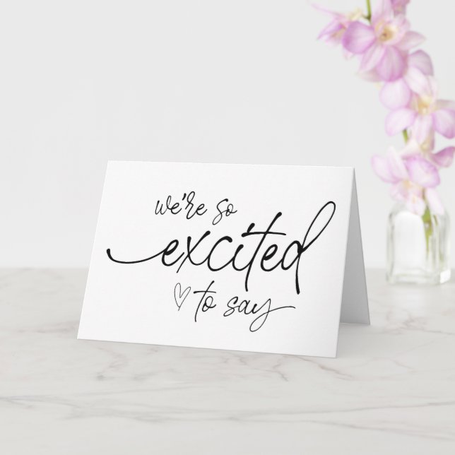 Schwangerschaft Neue Kinderoffenbarung für Familie Karte (Orchidee)