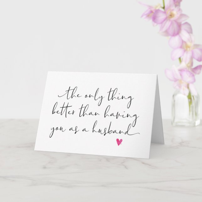 Schwangerschaft offenbaren Husband Vater zu sein I Karte (Orchidee)