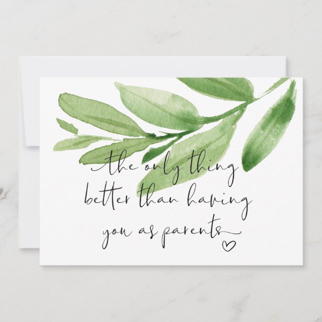 Schwangerschaft Offenbarung Neue Großeltern erwart Karte (Vorderseite)