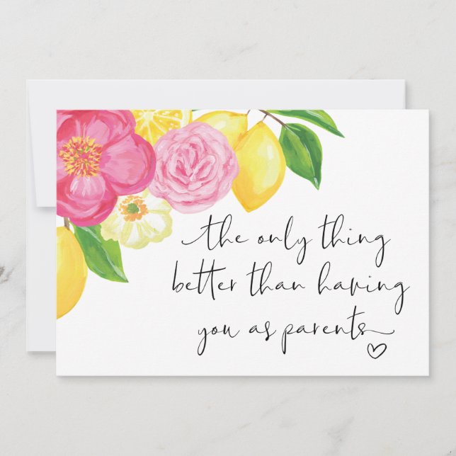 Schwangerschaft Offensichtliche Großelternüberrasc Karte (Vorderseite)