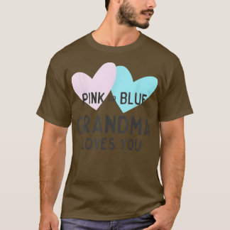 Schwangerschaft Rosa oder blaue Oma-Lieben T-Shirt