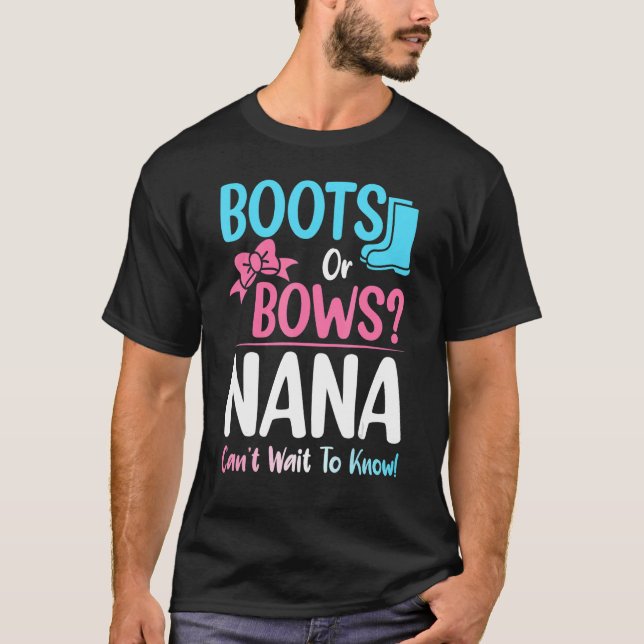 Schwangerschaft und Announc bei Stiefeln oder Säug T-Shirt (Vorderseite)