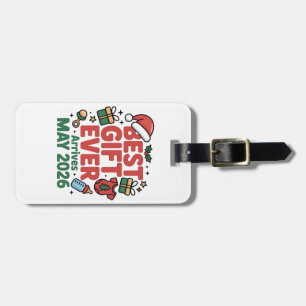 Schwangerschaft Weihnachten Bestes Geschenk überha Gepäckanhänger