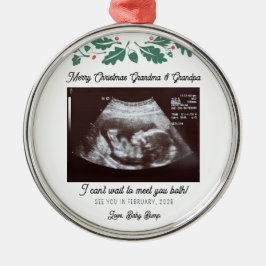 Schwangerschaft Weihnachtsbaumdekor Ultrasound Fam Ornament Aus Metall