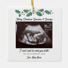 Schwangerschaft Weihnachtsbaumdekor Ultrasound Keramikornament