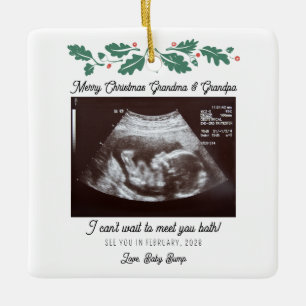 Schwangerschaft Weihnachtsbaumdekor Ultrasound Keramikornament