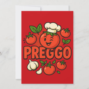 Schwangerschafts-Ankündigungskostüm Preggo Sauce Einladung