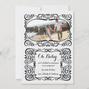 Schwangerschafts-Foto-Mitteilung Ankündigung