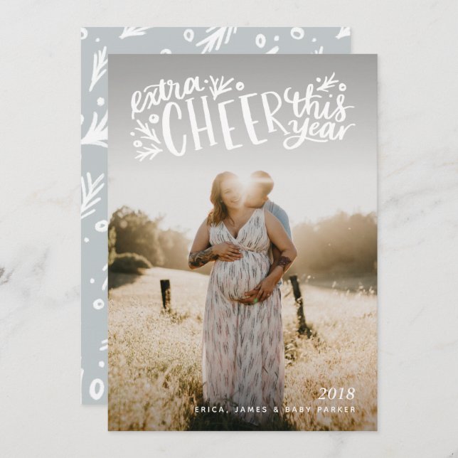 Schwangerschafts-oder Einladung (Vorne/Hinten)