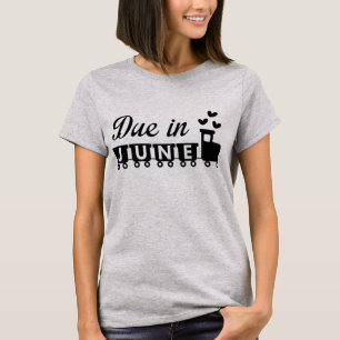 Schwangerschafts-T-Shirt - Geburt im Juni T-Shirt