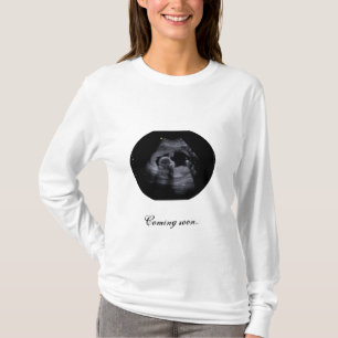 Schwangerschafts-T-Shirt mit Sonografie-Bild T-Shirt