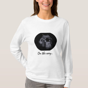 Schwangerschafts-T-Shirt mit Sonografie-Bild T-Shirt