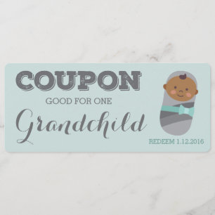 Schwangerschaftsankündigung Coupon für Großkinder Ankündigung