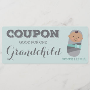 Schwangerschaftsankündigung Coupon für Tan Grandch Ankündigung