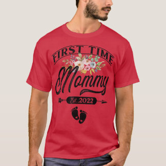 Schwangerschaftsankündigung Erstmaliger Mommy Est T-Shirt