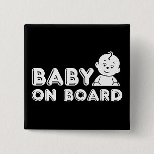 Schwangerschaftsankündigung für Baby an Bord Button