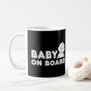 Schwangerschaftsankündigung für Baby an Bord Kaffeetasse