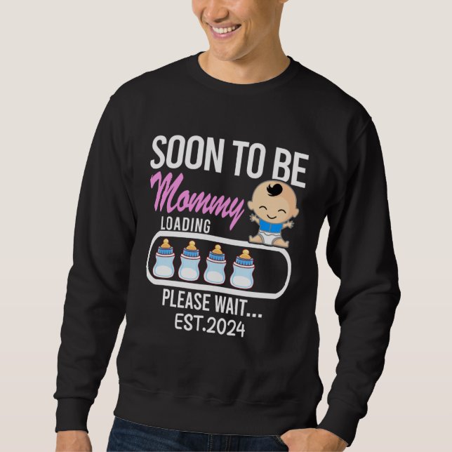 Schwangerschaftsankündigung für werdende Mutter ba Sweatshirt (Vorderseite)