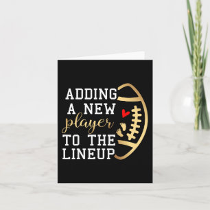 Schwangerschaftsankündigung Fußball Thanksgiving H Karte