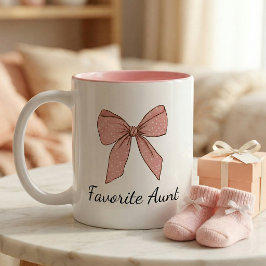 Schwangerschaftsankündigung Geschenk für Tante Sch Zweifarbige Tasse