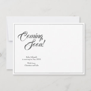 Schwangerschaftsankündigung im klassischen Stil