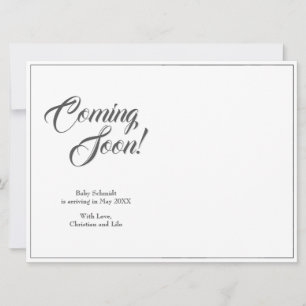 Schwangerschaftsankündigung im klassischen Stil