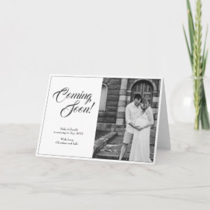 Schwangerschaftsankündigung im klassischen Stil Karte