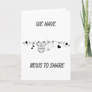 ***SCHWANGERSCHAFTSANKÜNDIGUNG*** KARTE