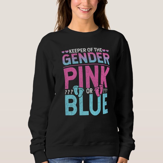 Schwangerschaftsankündigung Keeper of the Gender P Sweatshirt (Vorderseite)