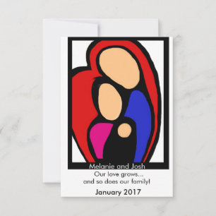 Schwangerschaftsankündigung - Mama, Vater, Baby Ankündigung