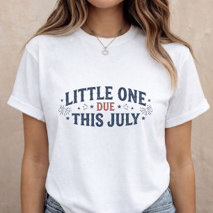 Schwangerschaftsankündigung Mama wird 4. Juli T-Shirt