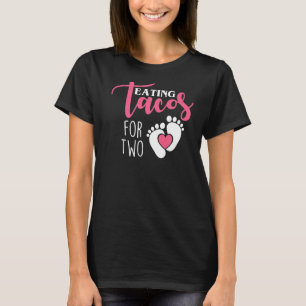 Schwangerschaftsankündigung Mutterschaft Eating Ta T-Shirt