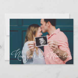 Schwangerschaftsankündigung Neujahr Neue Liebe Einladung