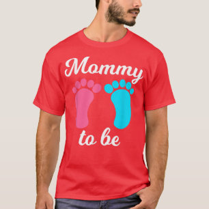 Schwangerschaftsankündigung Schwangere Mommy Gende T-Shirt