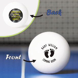 Schwangerschaftsankündigung Ultrasound Baby Foto Tischtennisball