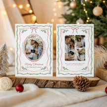 Schwangerschaftsankündigung Weihnachts-Foto-Collag