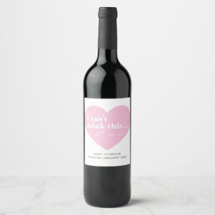Schwangerschaftsankündigung Wein oder Sekt Etikett