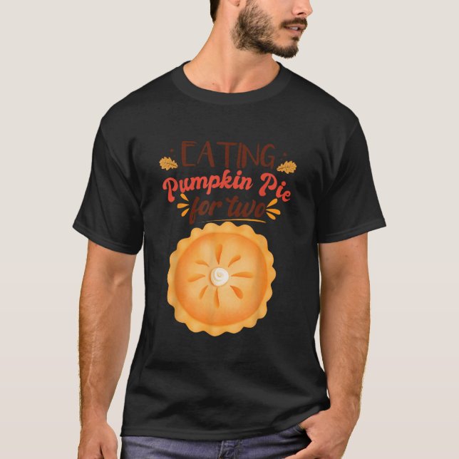 Schwangerschaftsankündigung zur Ernährung von Kürb T-Shirt (Vorderseite)