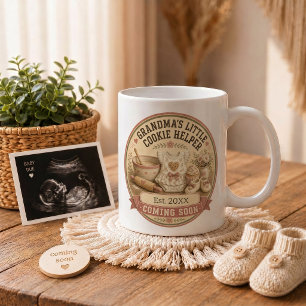 Schwangerschaftsankündigungsgeschenk für Oma Backe Kaffeetasse