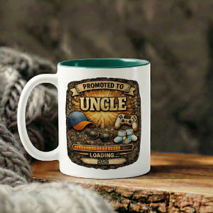 Schwangerschaftsankündigungsgeschenk für Onkel Zweifarbige Tasse