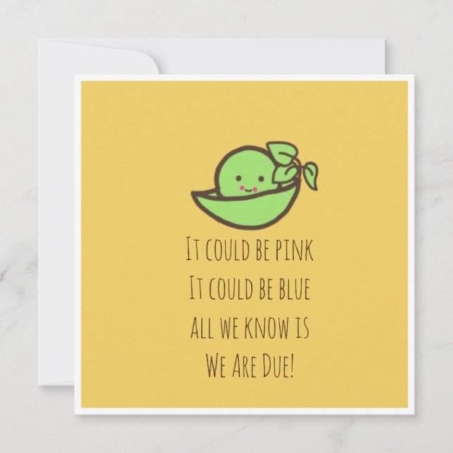 Schwangerschaftsankündigungskarte Einladung (Vorderseite)