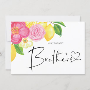 Schwangerschaftsbericht Bruder neuer Onkel Baby Karte