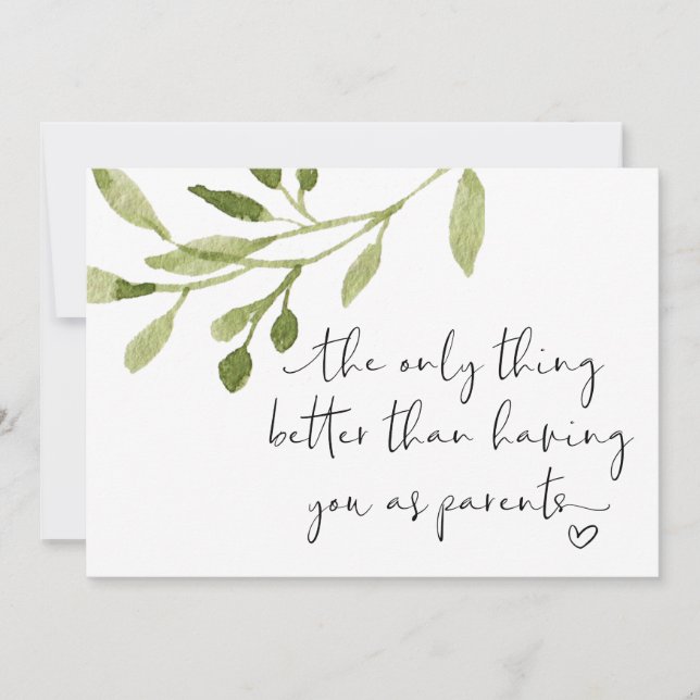 Schwangerschaftsbericht für Eltern Ich bin schwang Karte (Vorderseite)